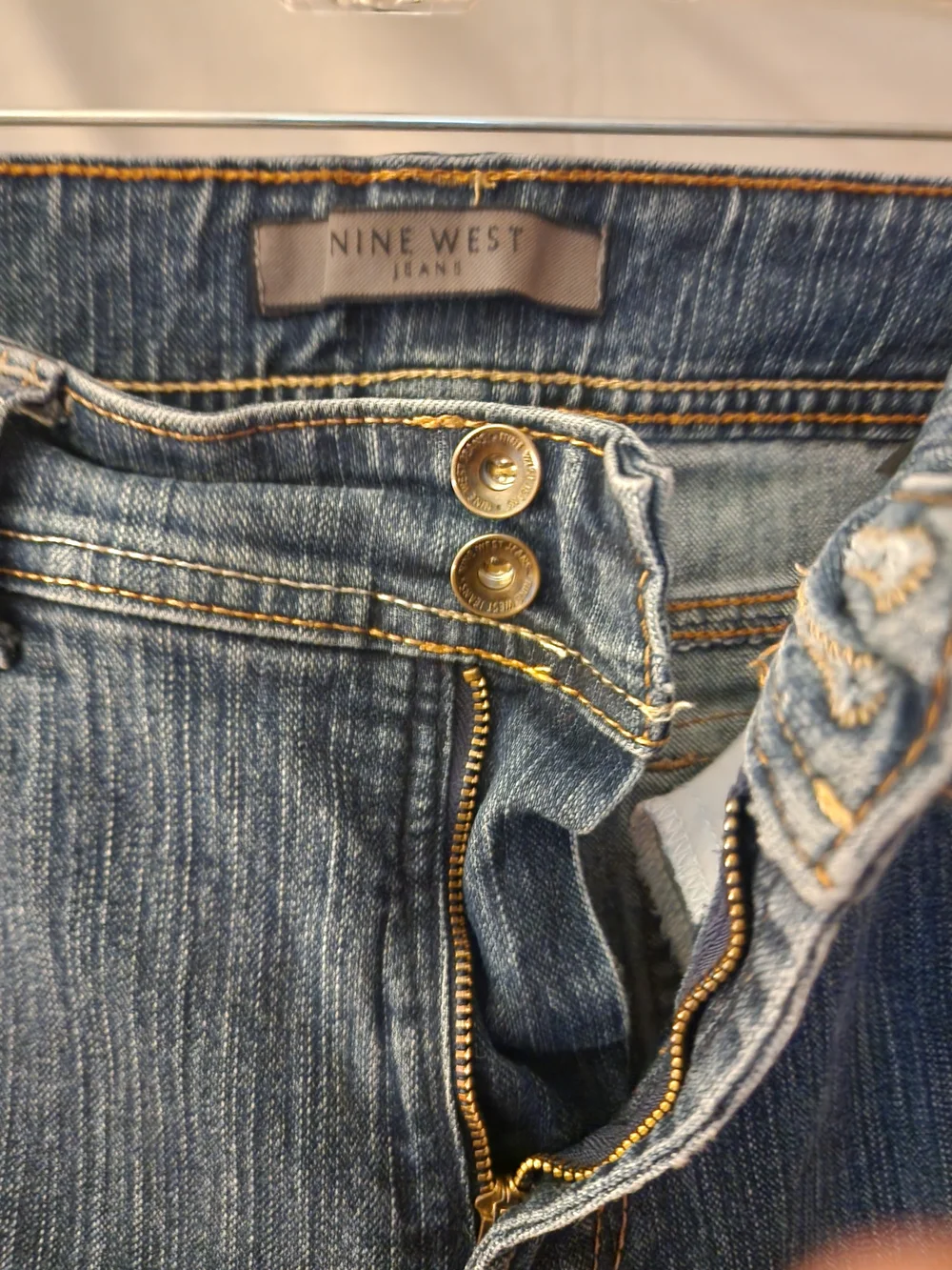 Nine West Women's Blue Boot Cut Jeans